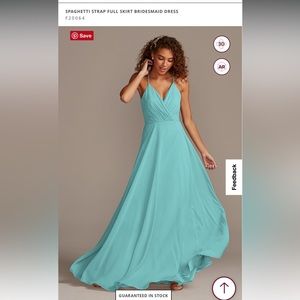 David’s Bridal Bridesmaid Dress
